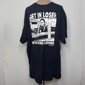 Halloween Black Graphic T-Shirt, Size XXL